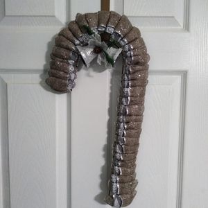 Handmade Candy cane wreath